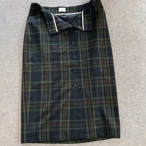 Aritzia Wilfred plaid pencil skirt